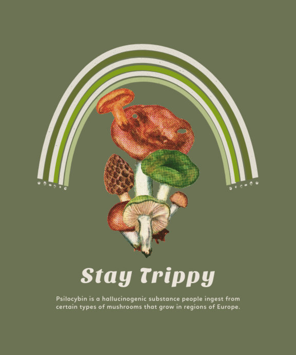 Placeit - Mushroom-Themed T-Shirt Design Creator with a Fun Quote