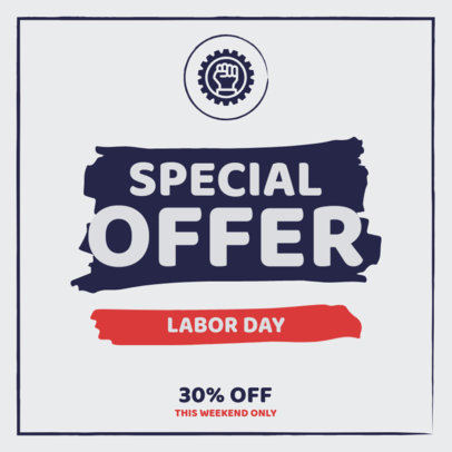 Customizable Instagram Post Maker with a Special Offer for Labor Day