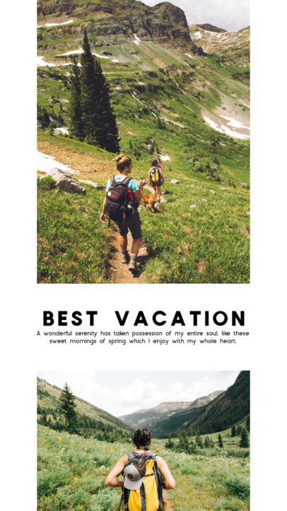 Instagram Story Template for Adventurous Bloggers