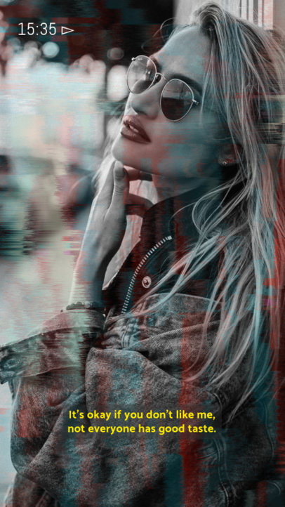 Instagram Story Maker Featuring Subtitles Like a Foreign Movie