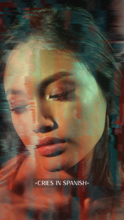 Instagram Story Template with a Subtitle Meme Quote