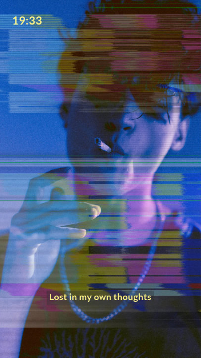 Fashionable Instagram Story Maker Featuring Movie-Like Subtitles