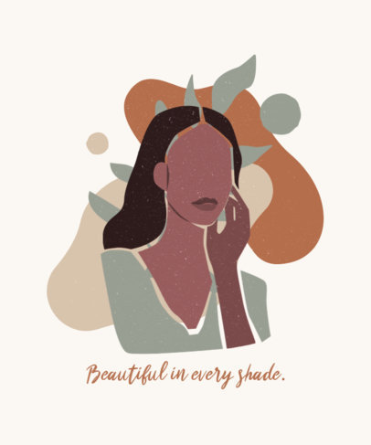 T-Shirt Design Maker with a Powerful Feminist Quote 