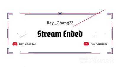 Stream Ended Screen Video Maker Featuring an Animated Frame