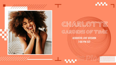 YouTube Video Ad Maker for a Musician's Channel Featuring Animated Shapes 