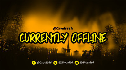 Twitch Offline Banner Generator for a Horror-Themed Gaming Streaming Channel 