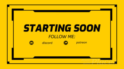 Starting Soon Screen Video Maker for a Gaming Channel with Chip Circuits-Style Graphics 768