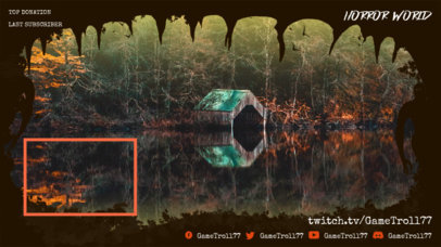 Twitch Overlay Creator with a Webcam Frame Featuring a Cabin in the Woods 2795c