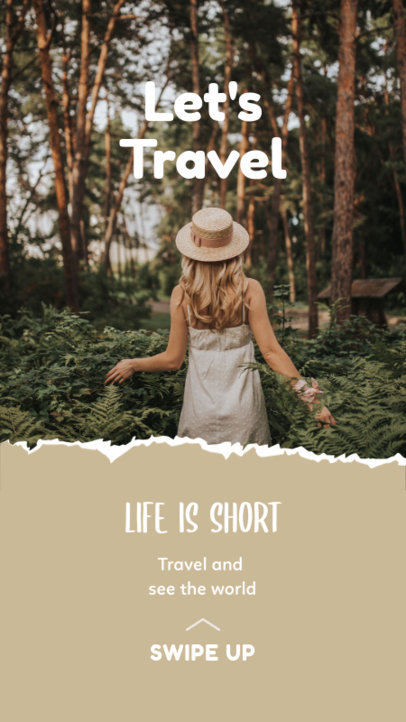 Instagram Story Creator with a Fun Travel Quote 2483a-el1
