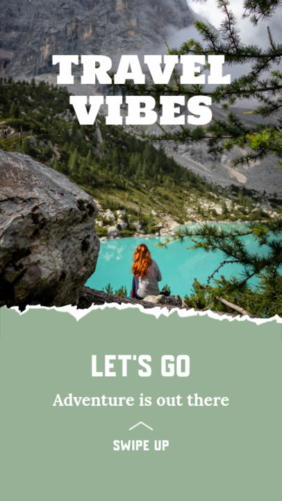 Instagram Story Generator Featuring a Scrap-Like Photograph Layout 2483b-el1