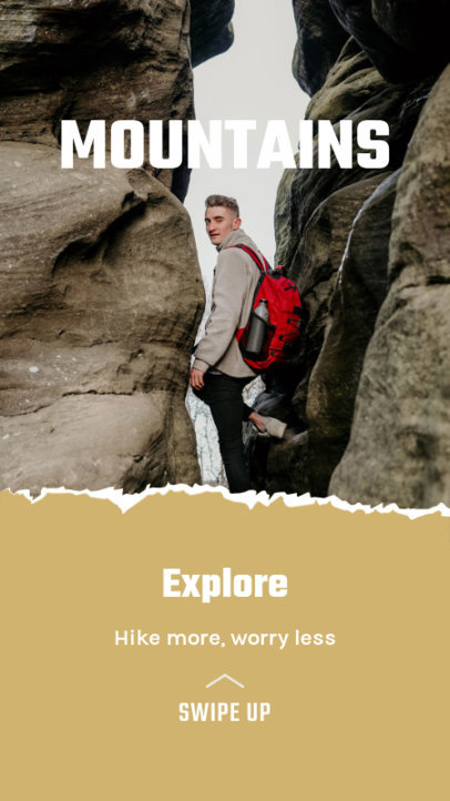 Travel-Themed Instagram Story Maker for Hiker Bloggers 2483c-el1