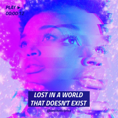 Instagram Post Generator With Subtitles and a Glitch Effect