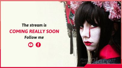 Twitch Starting Soon Screen Video Maker with a Japanese Theme