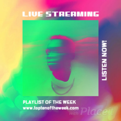 Psychedelic Instagram Video Maker for a Musician's Live Streaming 2177