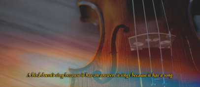 Music-Themed Facebook Cover Template Featuring a Vintage Film Filter and a Quote 2794i