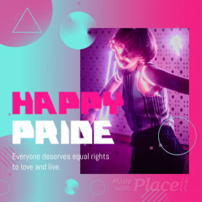Instagram Video Maker with a Happy Pride Message