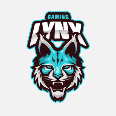 Illustrated Gaming Logo Template Featuring Aggressive Animals 