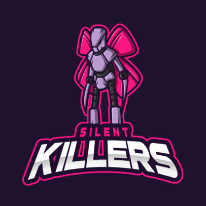 Gaming Logo Maker Featuring a Winged Robot