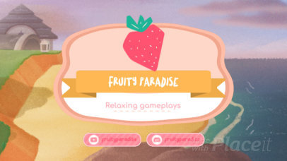 Twitch Banner Video Maker Featuring Animal Crossing-Inspired Motion Graphics 