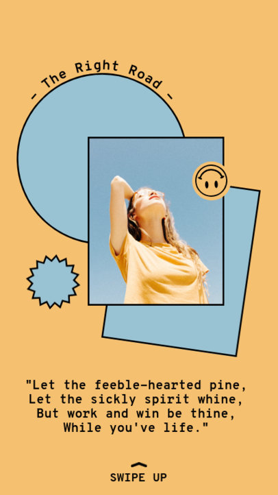 Instagram Story Creator Featuring a Song Refrain with Colorful Graphics 2531e-el1