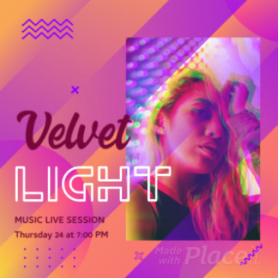 Instagram Video Maker for a Live Session Announcement 2168