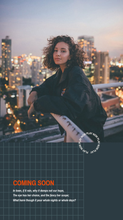 Instagram Story Design Template With a Music Quote 