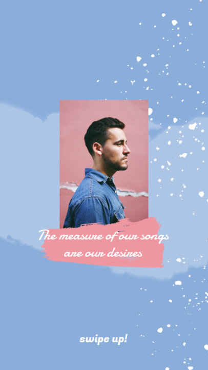 Music-Themed Instagram Story Template with Pastel Tones 2529d-el1