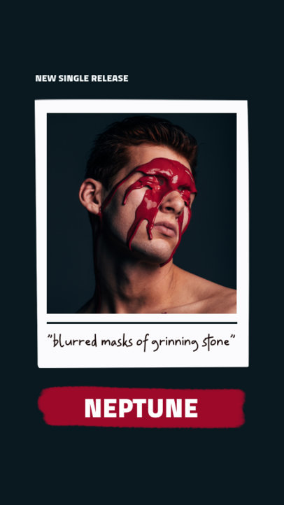 Instagram Story Maker Featuring Song Lyrics with Conceptual Portraits 2521-el1