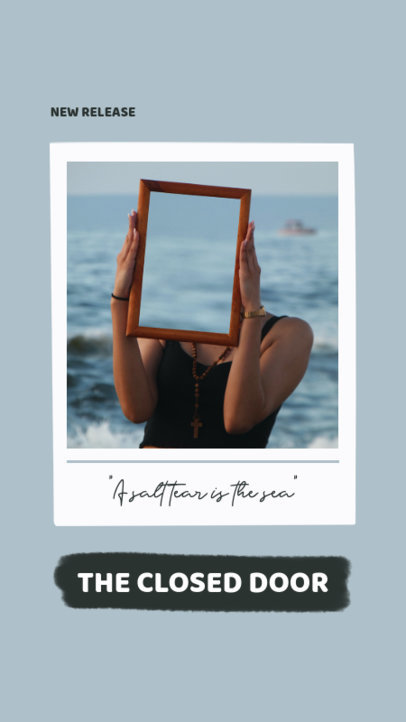 Instagram Story Template with a Newly Released Song Lyric 2521a-el1