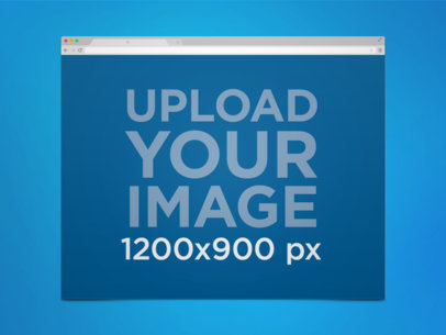 Browser Mockup Featuring a Plain Background