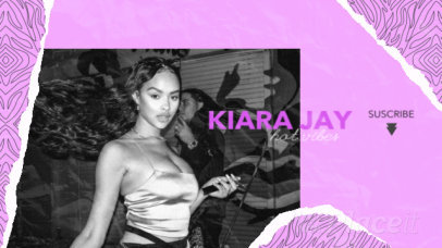 Music-Themed YouTube Ad Video Template Featuring Animated Ripped Paper Textures