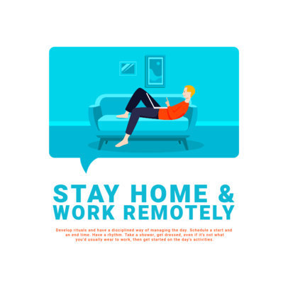 Instagram Post Creator for a Stay-at-Home Embracing Message