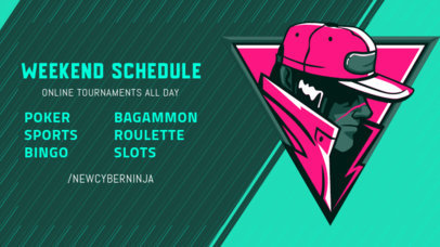 Twitch Banner Creator for a Gaming Tournament's Weekend Schedule