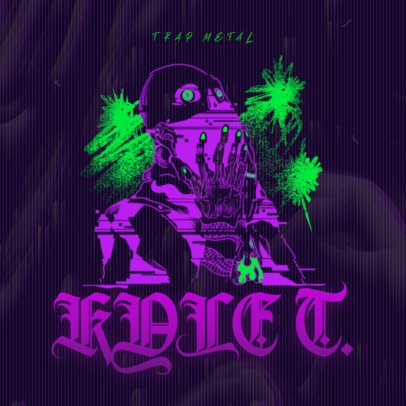 Dark Album Cover Maker for Trap Metal Music