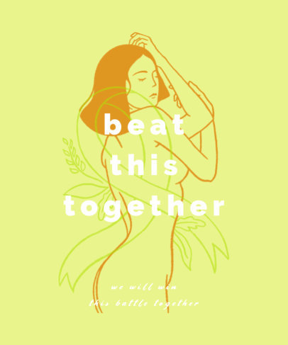 T-Shirt Design to Promote the Fight Against Breast Cancer