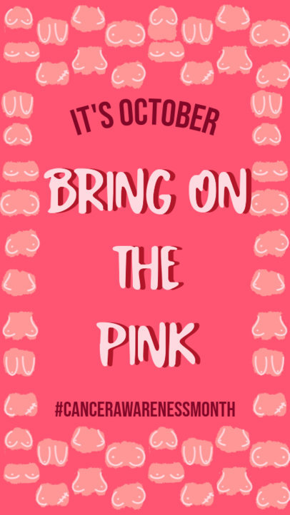 Customizable Instagram Story Generator for Breast Cancer Awareness Month