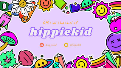 Psychedelic Twitch Banner Maker for a Music Channel 