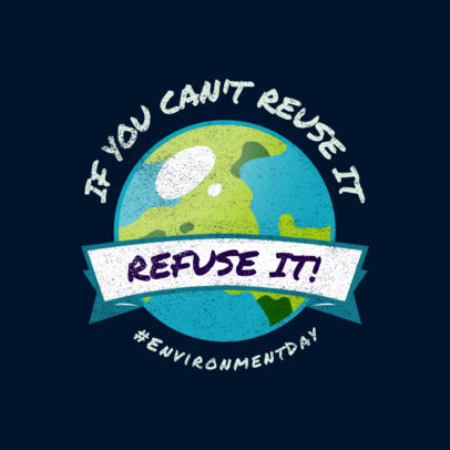 Logo Creator for an Environmental Cause Featuring an Earth Illustration