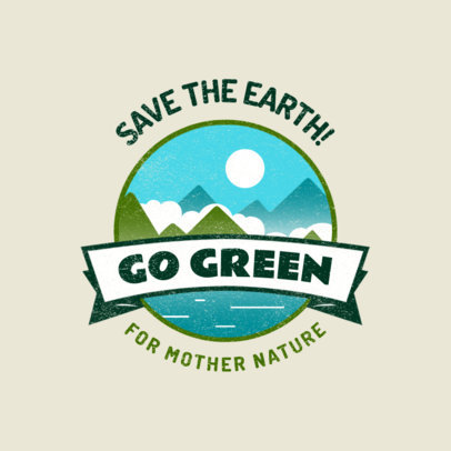 Logo Creator for a Nonprofit Organization with a Save the Earth Emblem