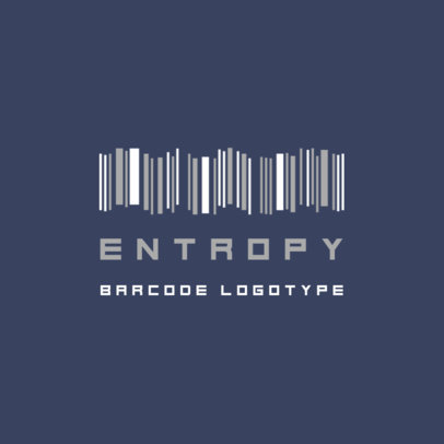 Logo Maker with the Graphic of a Soundwave-Like Bar Code 3572b