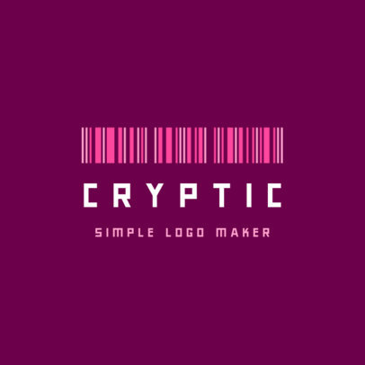 Minimalistic Logo Generator with a Bar-Code Inspired Icon 3572c