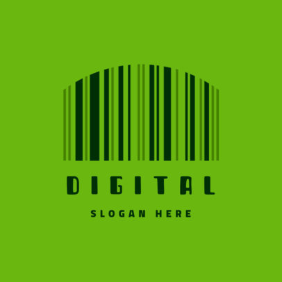 Logo Maker Featuring an Arched Bar-Code Graphic 3572e