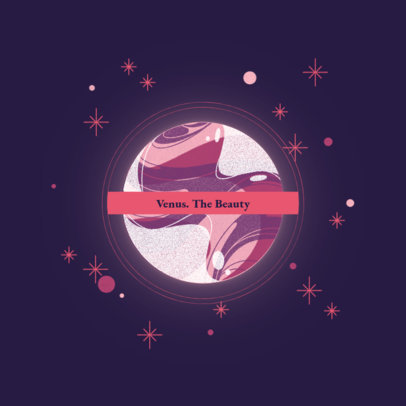 Planet Logo Generator with a Venus Graphic