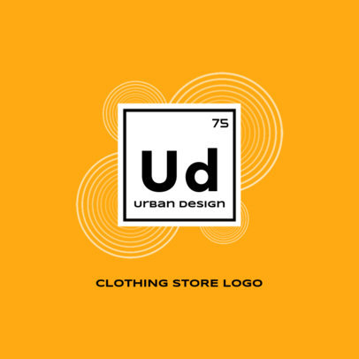 Streetwear Logo Maker Featuring Initials in a Periodic Table-Style Square