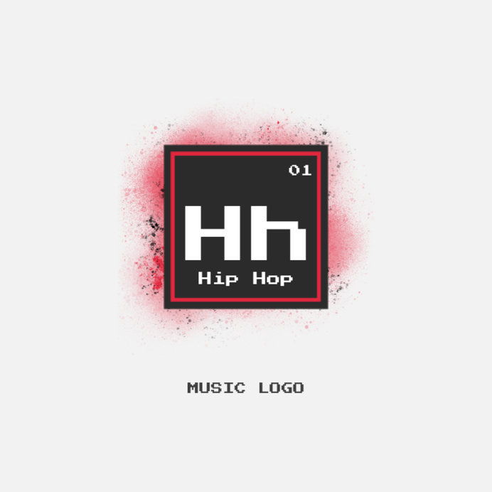 Music Logo Maker Featuring a Periodic Table-Style Graphic