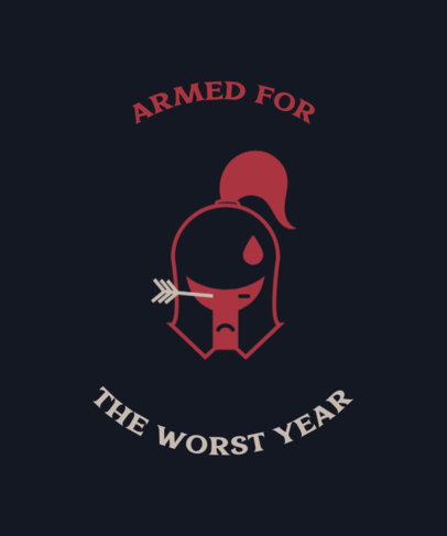 Sarcastic T-Shirt Design Maker with an Ironic Graphic