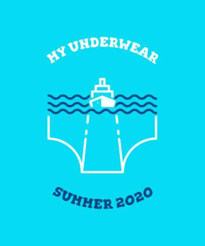 Summer-Themed T-Shirt Design Maker with a Sarcastic Quote