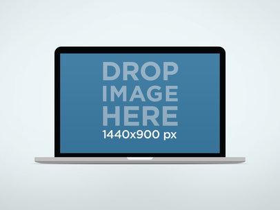 iMac Mockup Macbook Air on Light Background