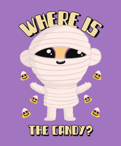 Halloween T-Shirt Design Maker Featuring Cute Monsters Illustrations