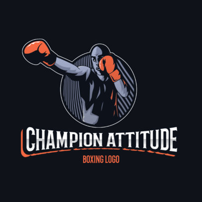 Boxing Logo Creator Featuring a Cool Illustration